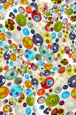 数码★抽象图案印花华亿平台图片