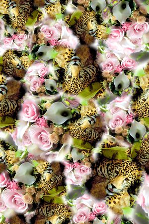 数码★动物类印花华亿平台图片