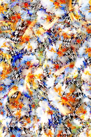 数码★花卉图案印花华亿平台图片