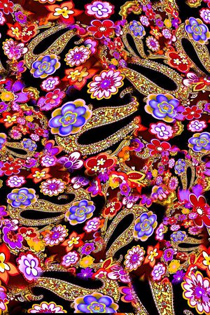 数码★民族风格印花华亿平台图片