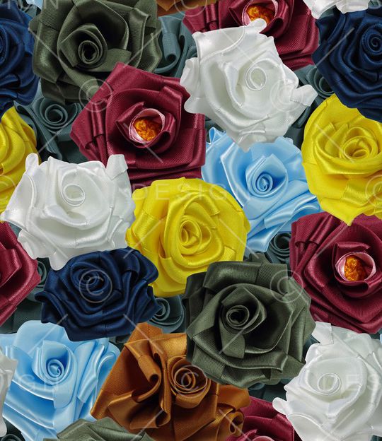 布艺花卉印花华亿平台图片