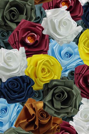 布艺花卉印花华亿平台图片