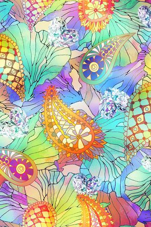 民族风印花华亿平台图片