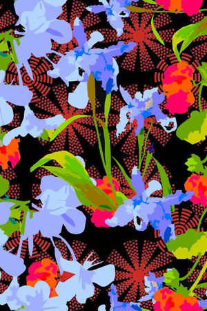 自然写意印花华亿平台图片