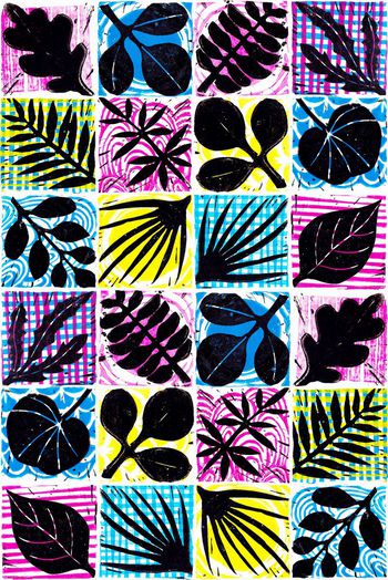 319075-植物剪影枝叶图案