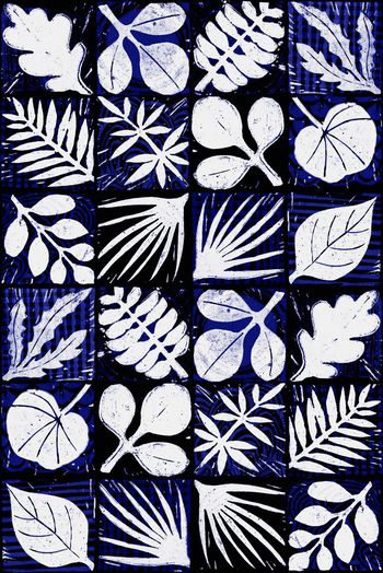 319077-植物剪影枝叶图案1