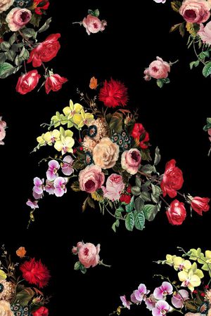 油画花卉印花华亿平台图片