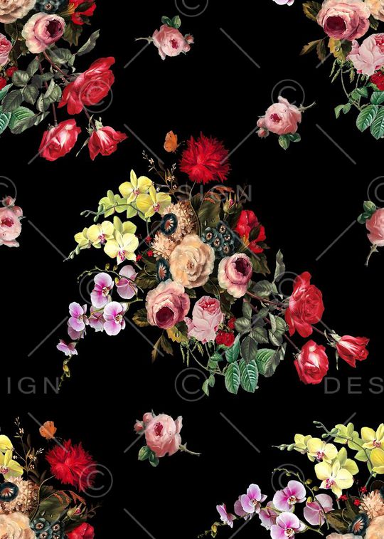 油画花卉印花华亿平台图片