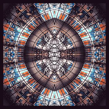 319445-哥特式建筑花窗玻璃艺术方巾3