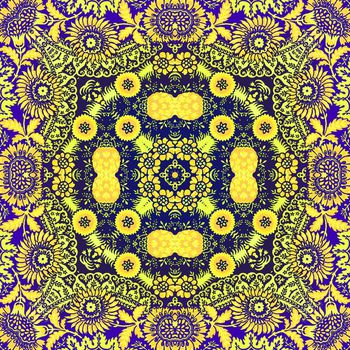 319481-花卉方巾效果