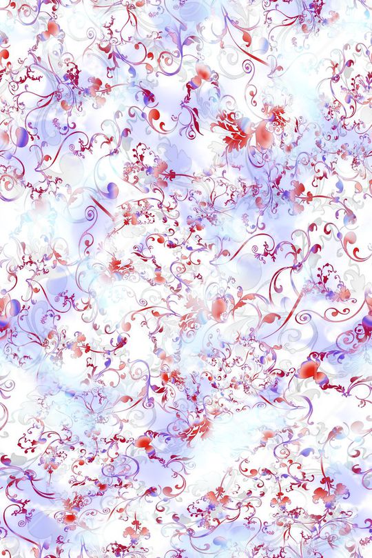 数码★花卉图案印花华亿平台图片