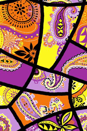 佩斯利印花华亿平台图片