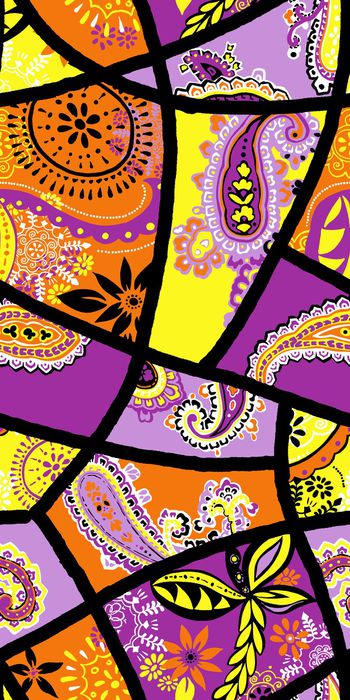 319728-手绘佩斯利火腿纹拼接