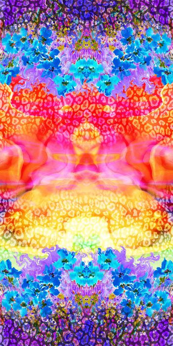 319920-朦胧渐变豹纹水彩花卉扎染晕染底纹