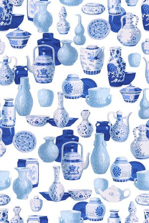 格子几何印花华亿平台图片