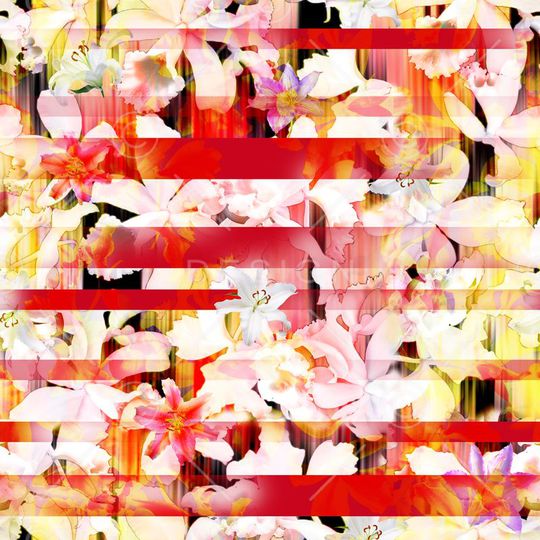 花卉印花华亿平台图片