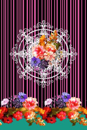 条纹印花华亿平台图片