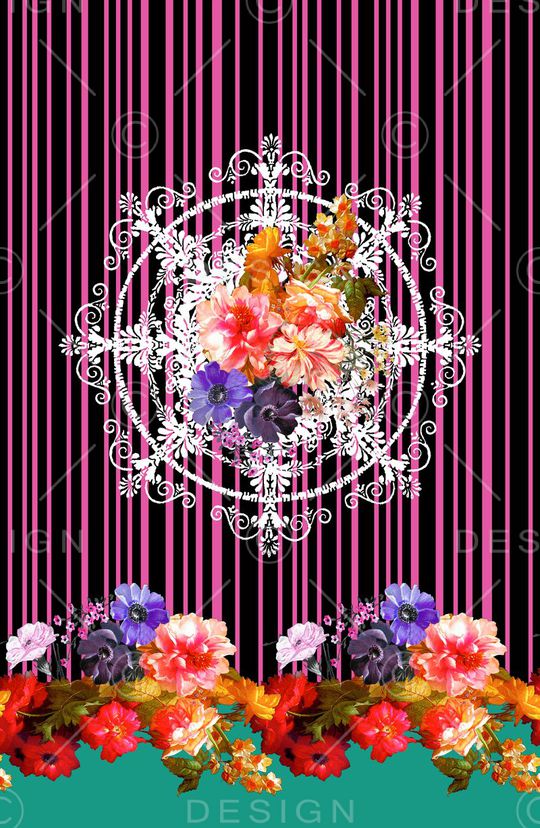 条纹印花华亿平台图片