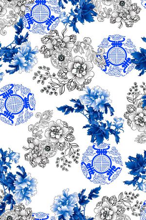 花卉印花华亿平台图片