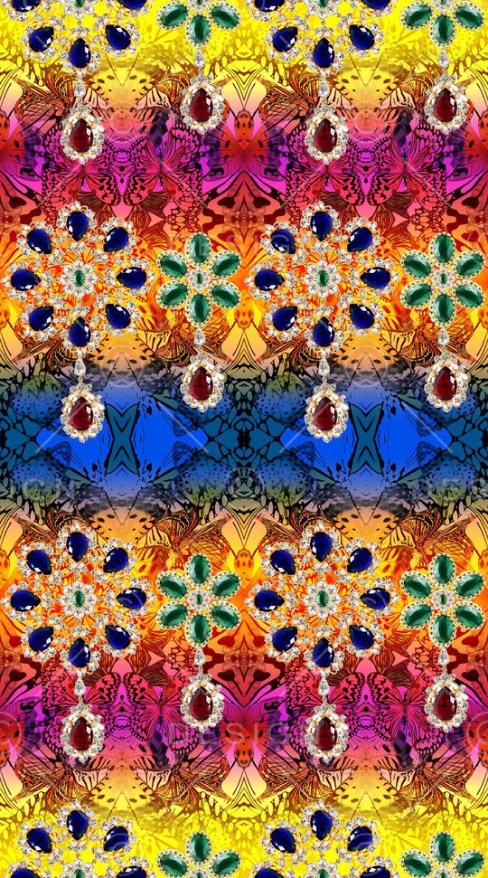 动物纹印花华亿平台图片