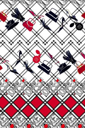 格子印花华亿平台图片