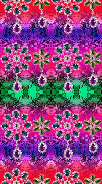 321087-蝴蝶底纹珠宝设计