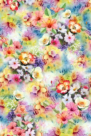 花卉印花华亿平台图片