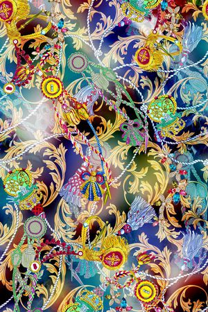 民族风印花华亿平台图片