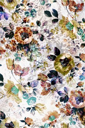 数码写实花卉印花华亿平台图片