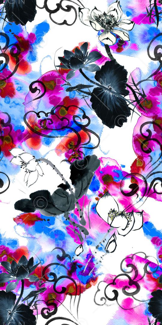 中国风印花华亿平台图片