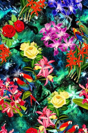 兰花印花华亿平台图片