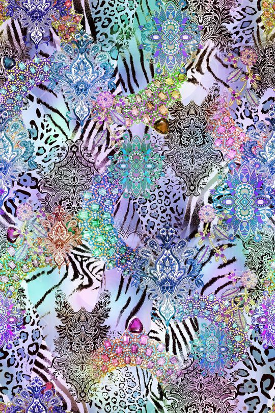 动物纹印花华亿平台图片