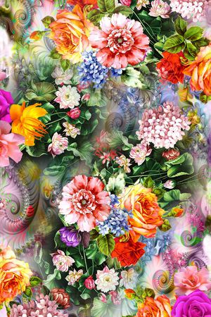 手绘印花华亿平台图片