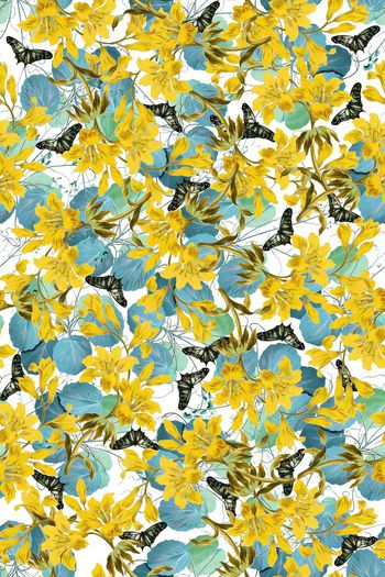 323772-春夏活力蝴蝶拼花