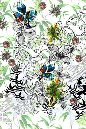 抽象印花华亿平台图片