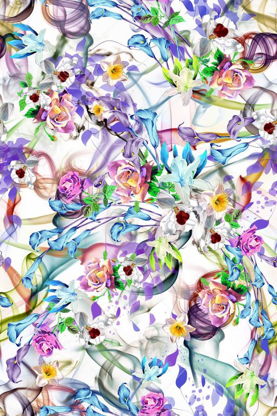 花卉印花华亿平台图片