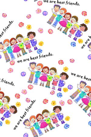 卡通形象印花华亿平台图片