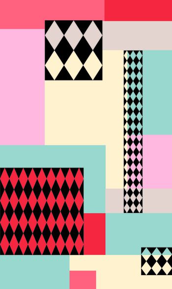 324668-几何黑白菱形图案