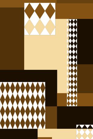 几何图案印花华亿平台图片