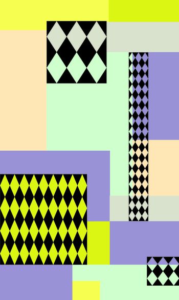 324670-几何黑白菱形图案1