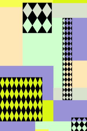 几何图案印花华亿平台图片