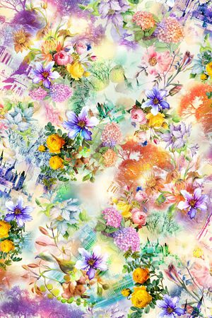 花卉印花华亿平台图片