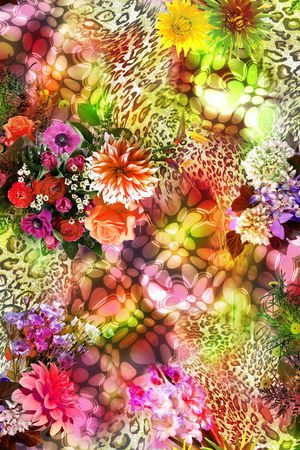 花卉印花华亿平台图片