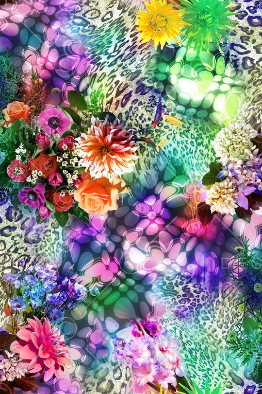 花卉印花华亿平台图片