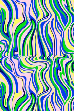 几何图案印花华亿平台图片