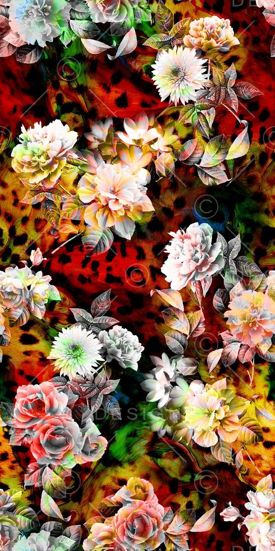 豹纹印花华亿平台图片