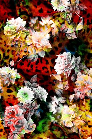 豹纹印花华亿平台图片