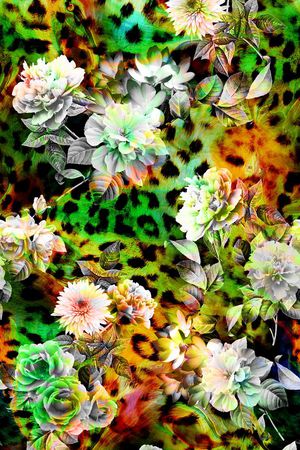 动物纹理印花华亿平台图片