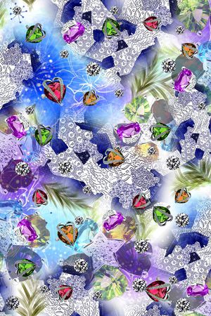 抽象印花华亿平台图片