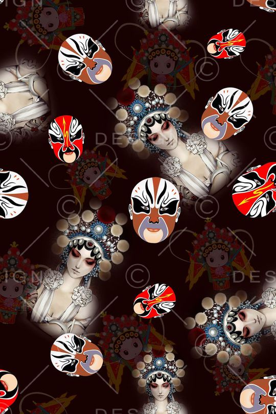 抽象印花华亿平台图片